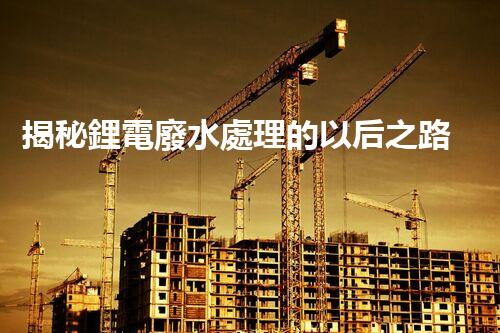 揭秘鋰電廢水處理的以后之路：你明白嗎？